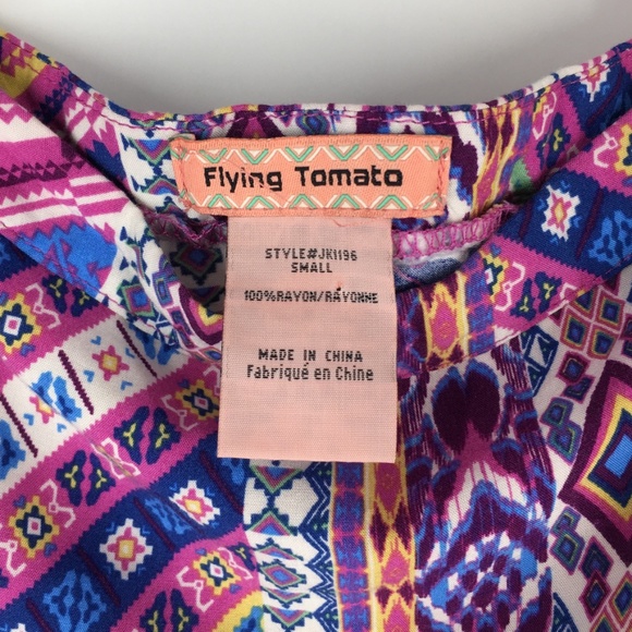 FLYING TOMATO Boho Tribal Maxi Skirt Size Small - Picture 5 of 7
